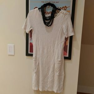 H&M Mod Minidress in Off-White